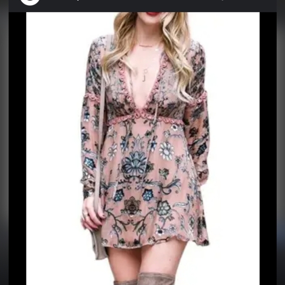 For Love & Lemons Saffron Mini Dress Size XS - Picture 2 of 10